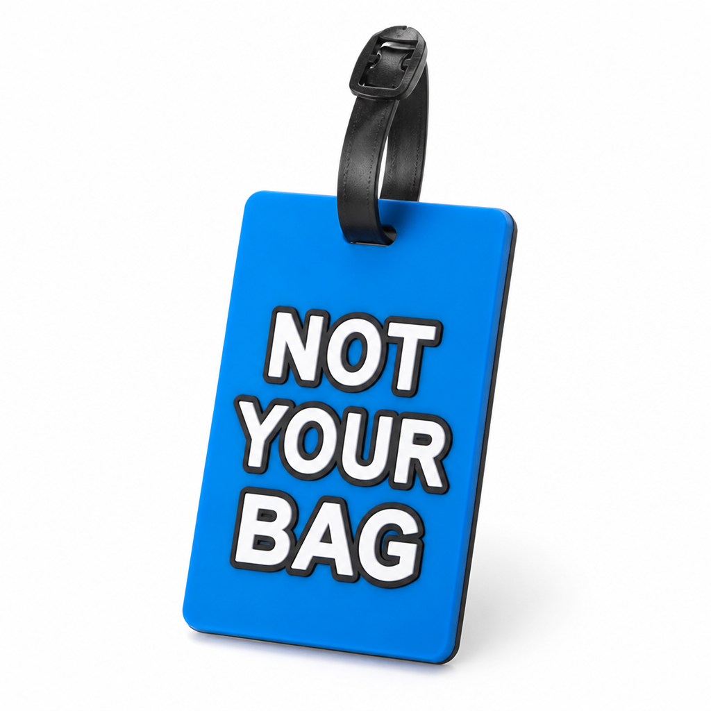 High-Visibility Silicone Luggage Tag (Adjustable Strap)