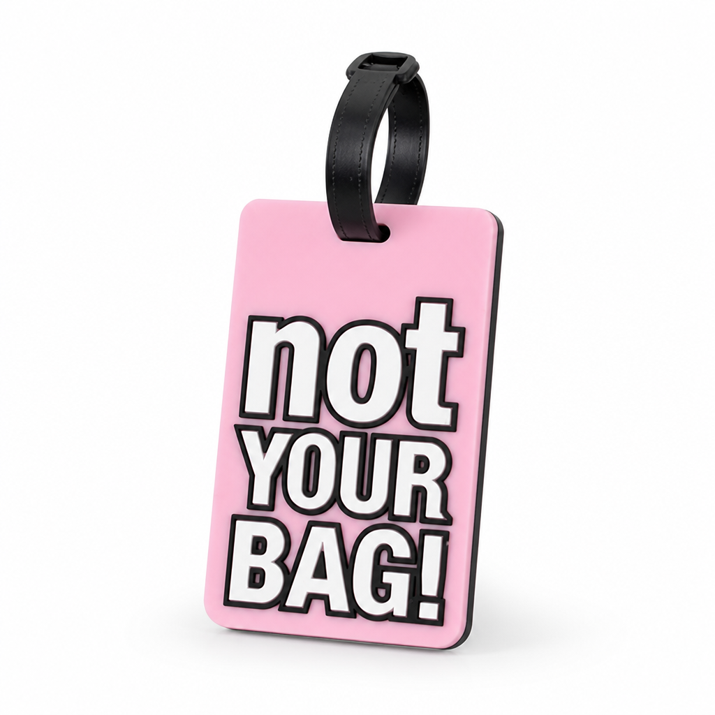 High-Visibility Silicone Luggage Tag (Adjustable Strap)