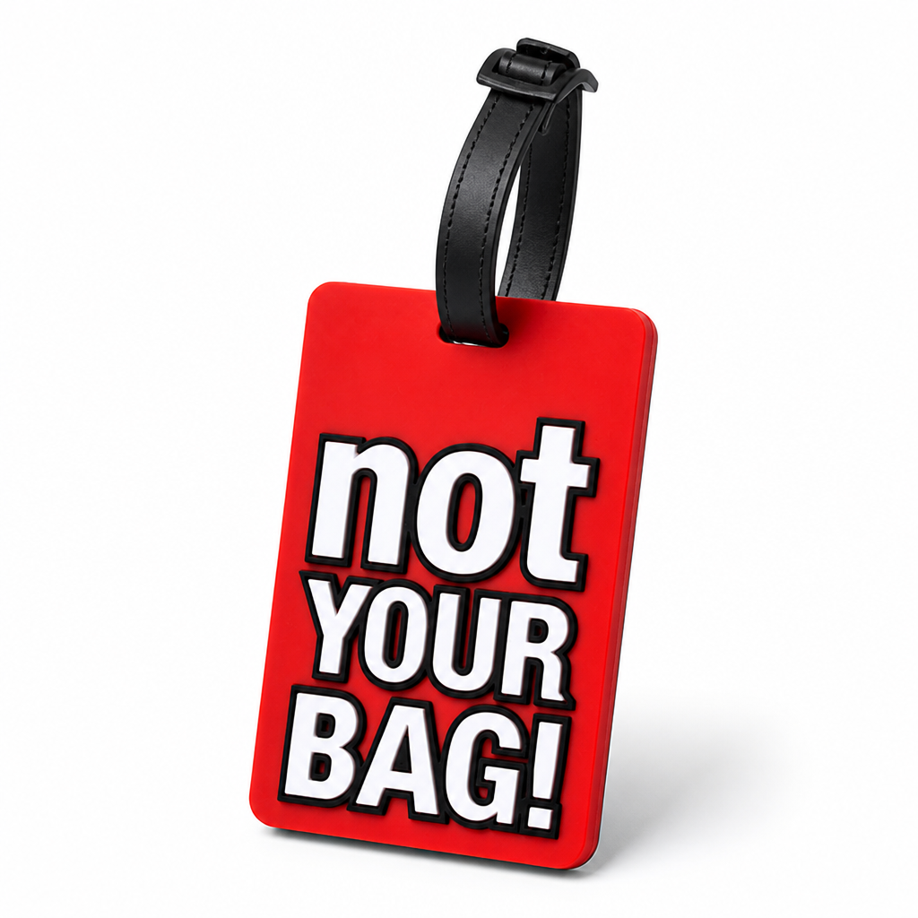 High-Visibility Silicone Luggage Tag (Adjustable Strap)