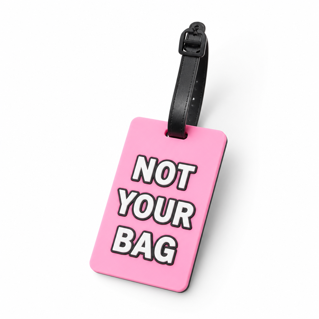 High-Visibility Silicone Luggage Tag (Adjustable Strap)