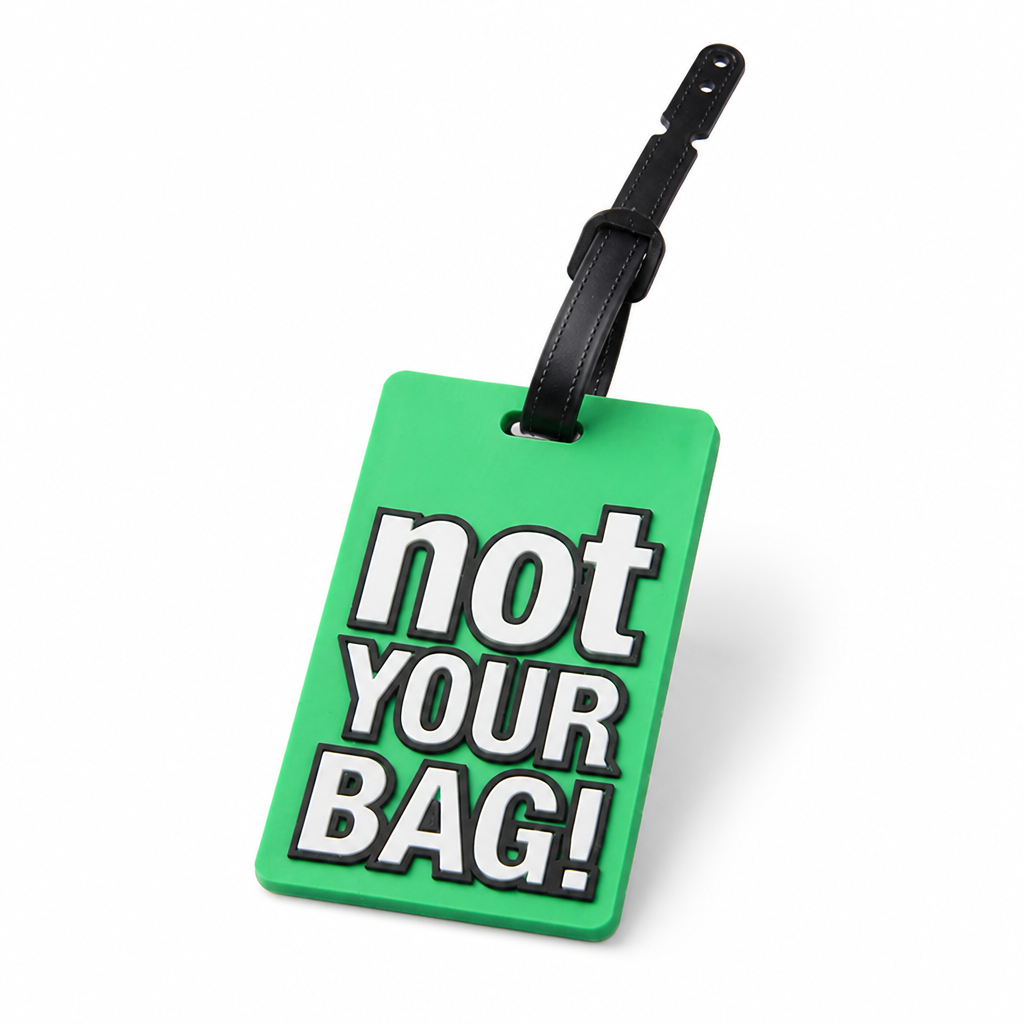 High-Visibility Silicone Luggage Tag (Adjustable Strap)