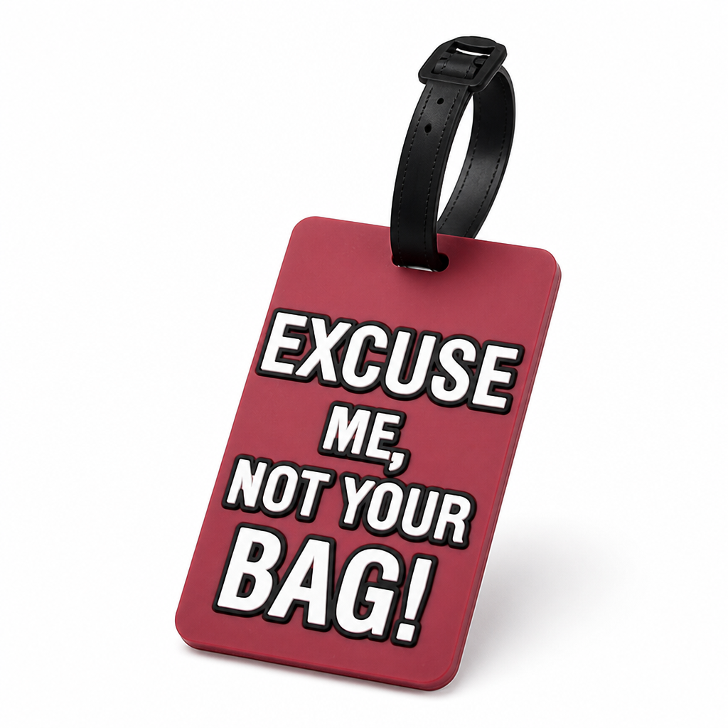High-Visibility Silicone Luggage Tag (Adjustable Strap)
