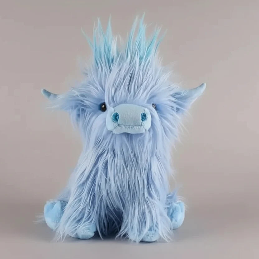 Highland Cow Plush Toy Soft Shaggy 9.8-Inch Cuddly Companion