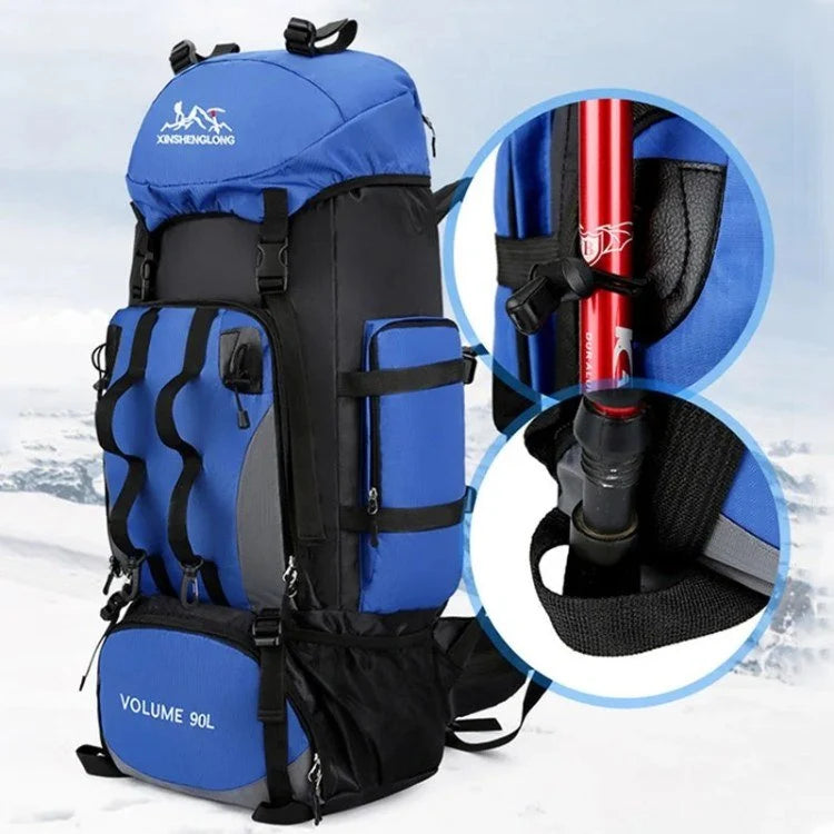 Hiking Backpack Water-Resistant Lightweight 23.8-Gallon Capacity