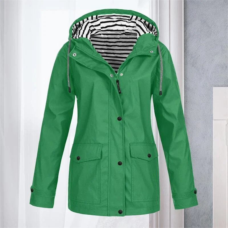 Hiking Jacket Waterproof Lightly Padded Adjustable Fit