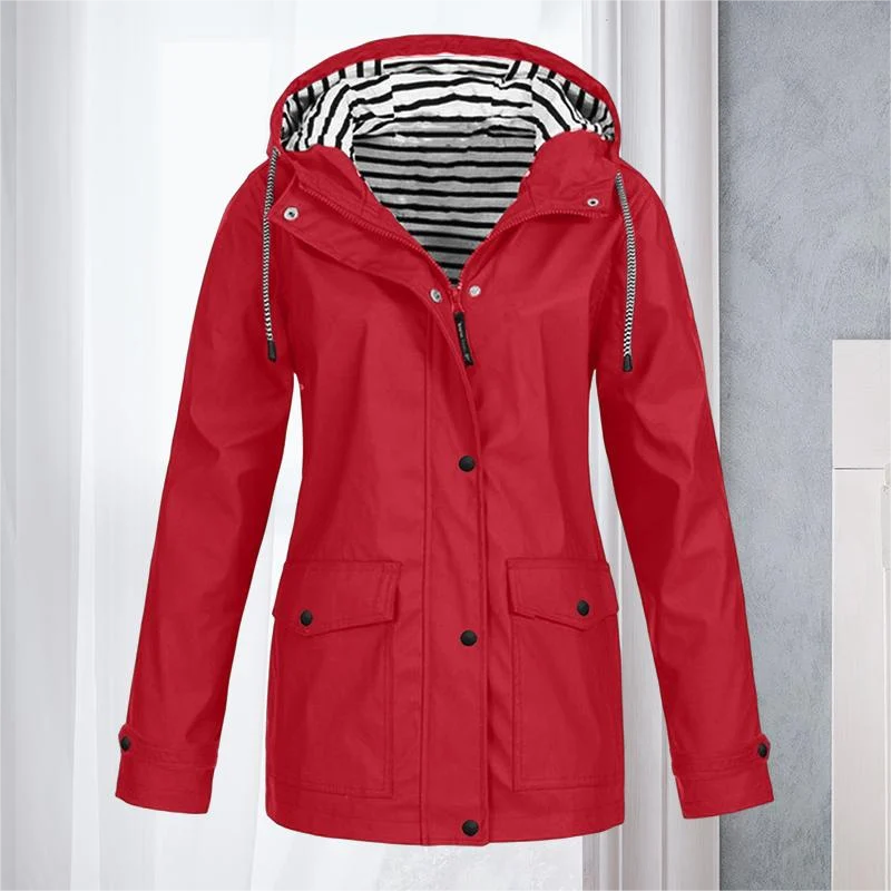 Hiking Jacket Waterproof Lightly Padded Adjustable Fit