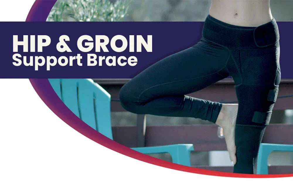 Hip & Thigh Compression Brace Adjustable Targeted Breathable Support