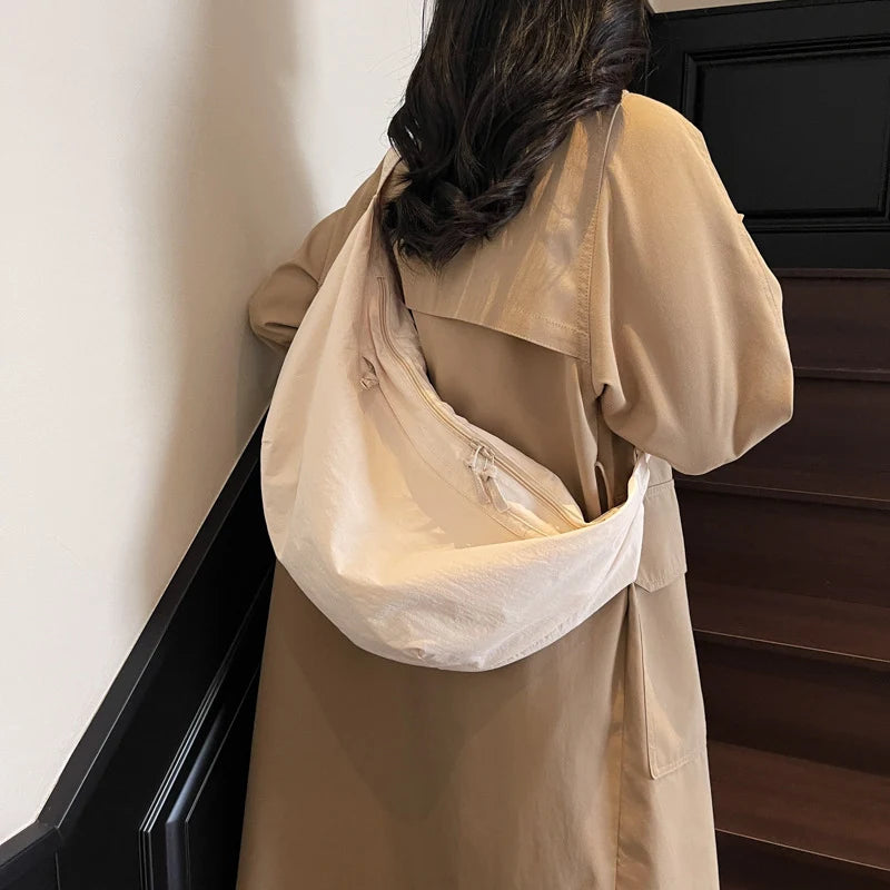 Hobo Bag Soft Lightweight Fabric Adjustable Strap & Spacious Interior