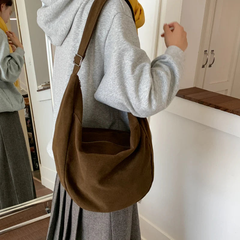 Hobo Bag Spacious Interior Adjustable Strap Zipper Closure