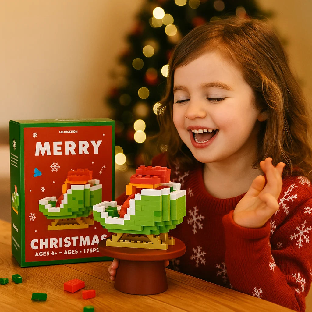 Holiday Block Set Interlocking Reusable Colorful