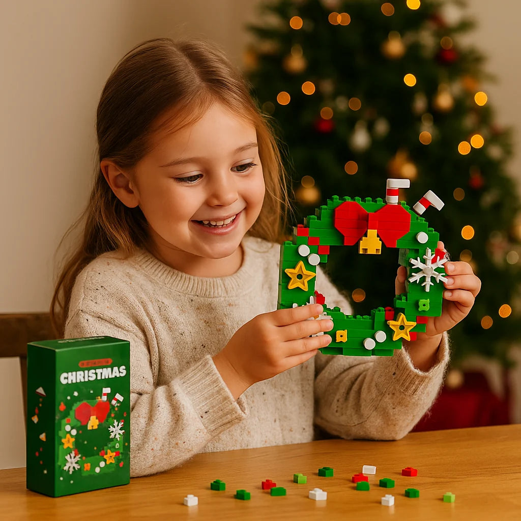 Holiday Block Set Interlocking Reusable Colorful