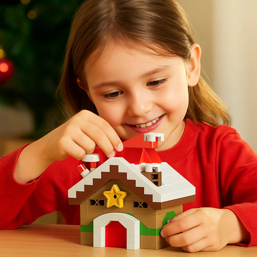 Holiday Block Set Interlocking Reusable Colorful