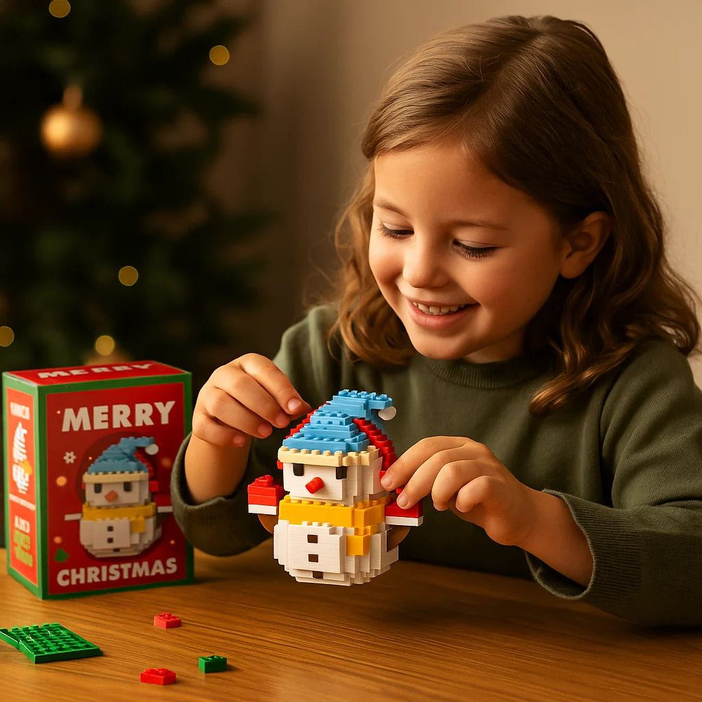 Holiday Block Set Interlocking Reusable Colorful