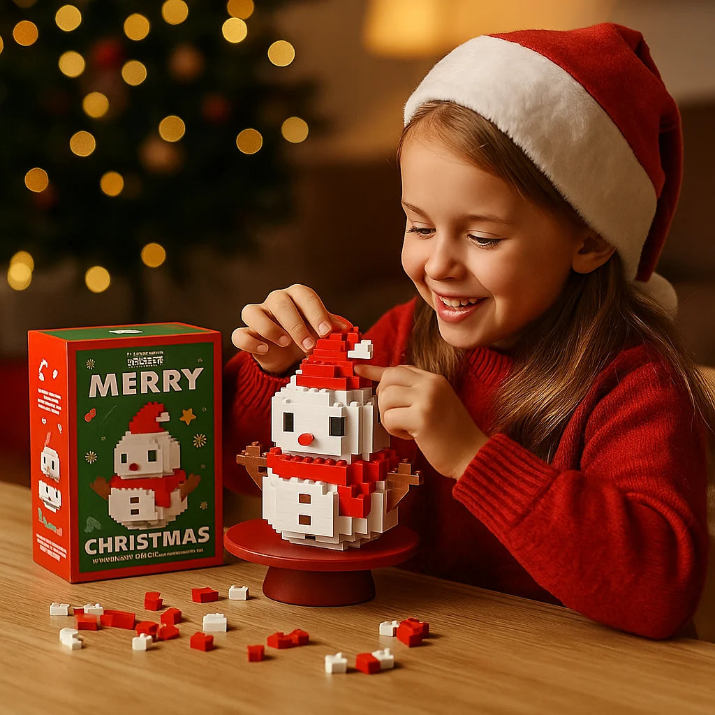 Holiday Block Set Interlocking Reusable Colorful