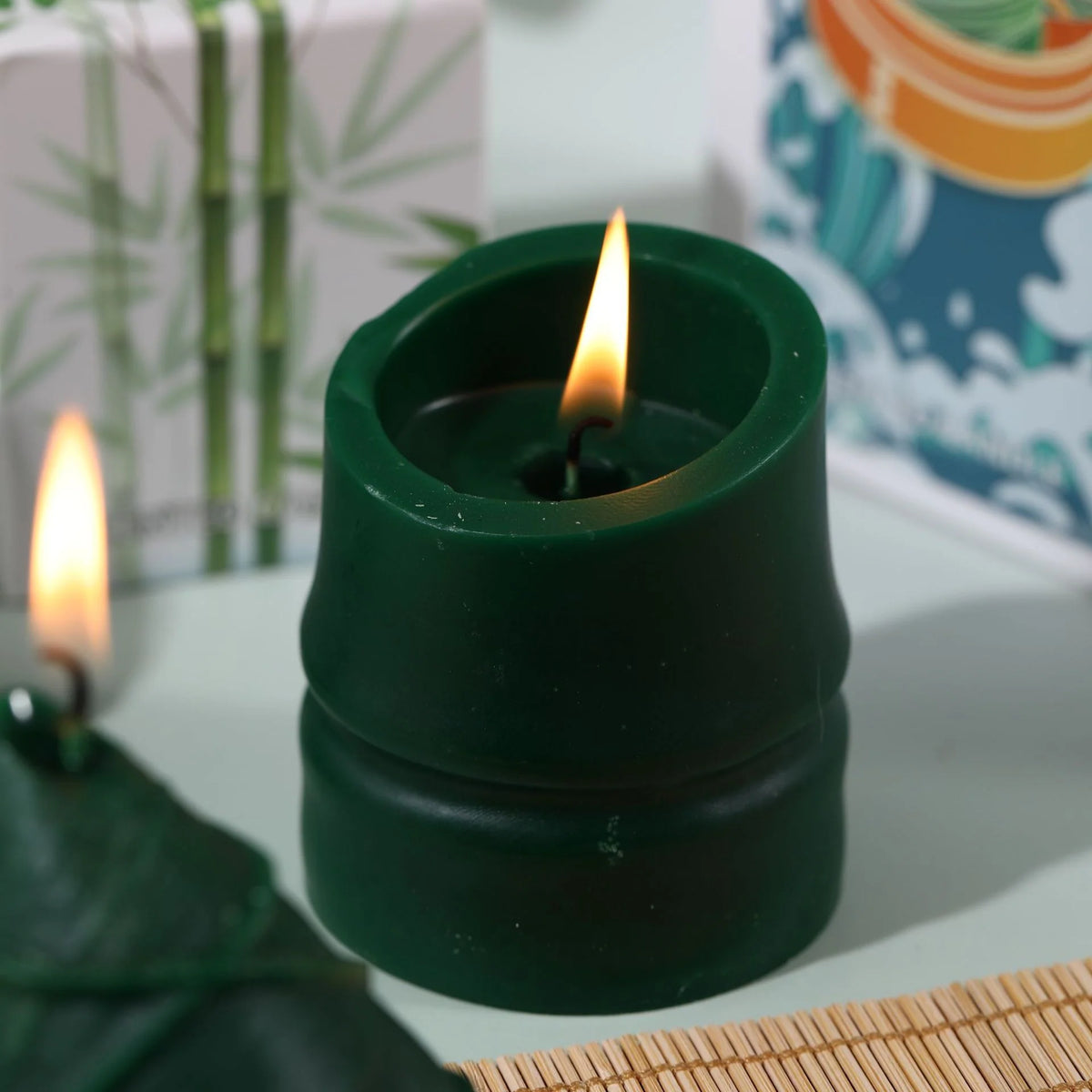 Holiday Candle Hand-Poured Textured Tree Subtle Scent