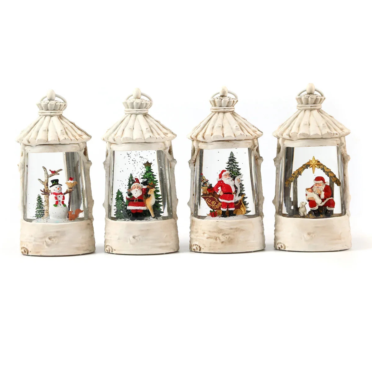 Holiday Lantern Built-In LED Warm Glow Indoor & Outdoor
