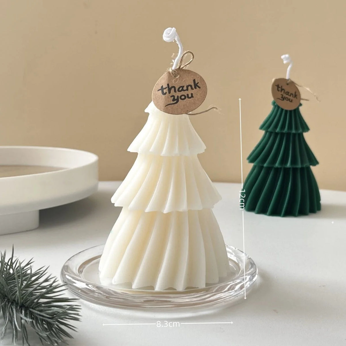 Holiday Ornament Candle Hand-Poured Soy Wax Hanging Loop