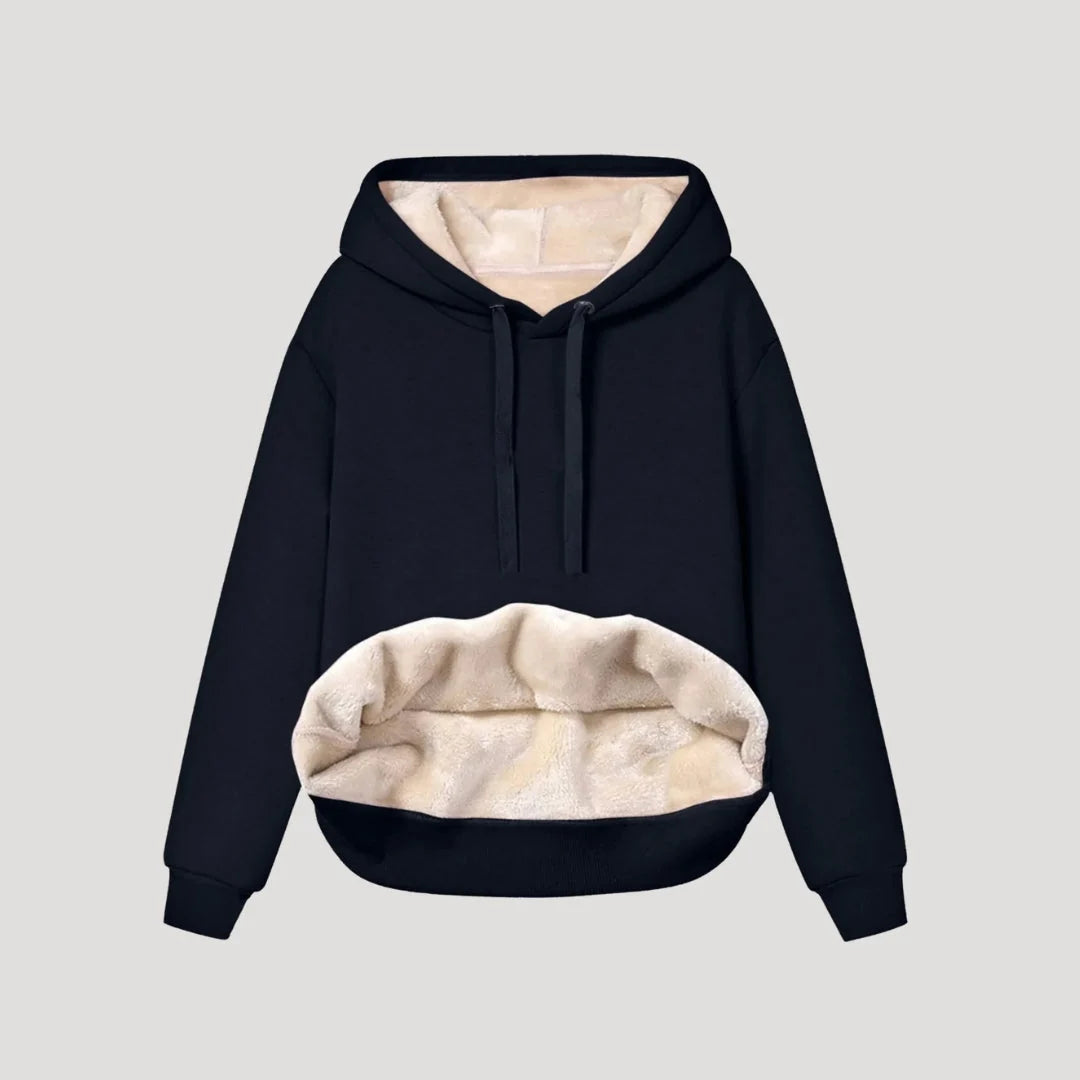 Hoodie Fleece-Lined Oversized Fit Kangaroo Pocket