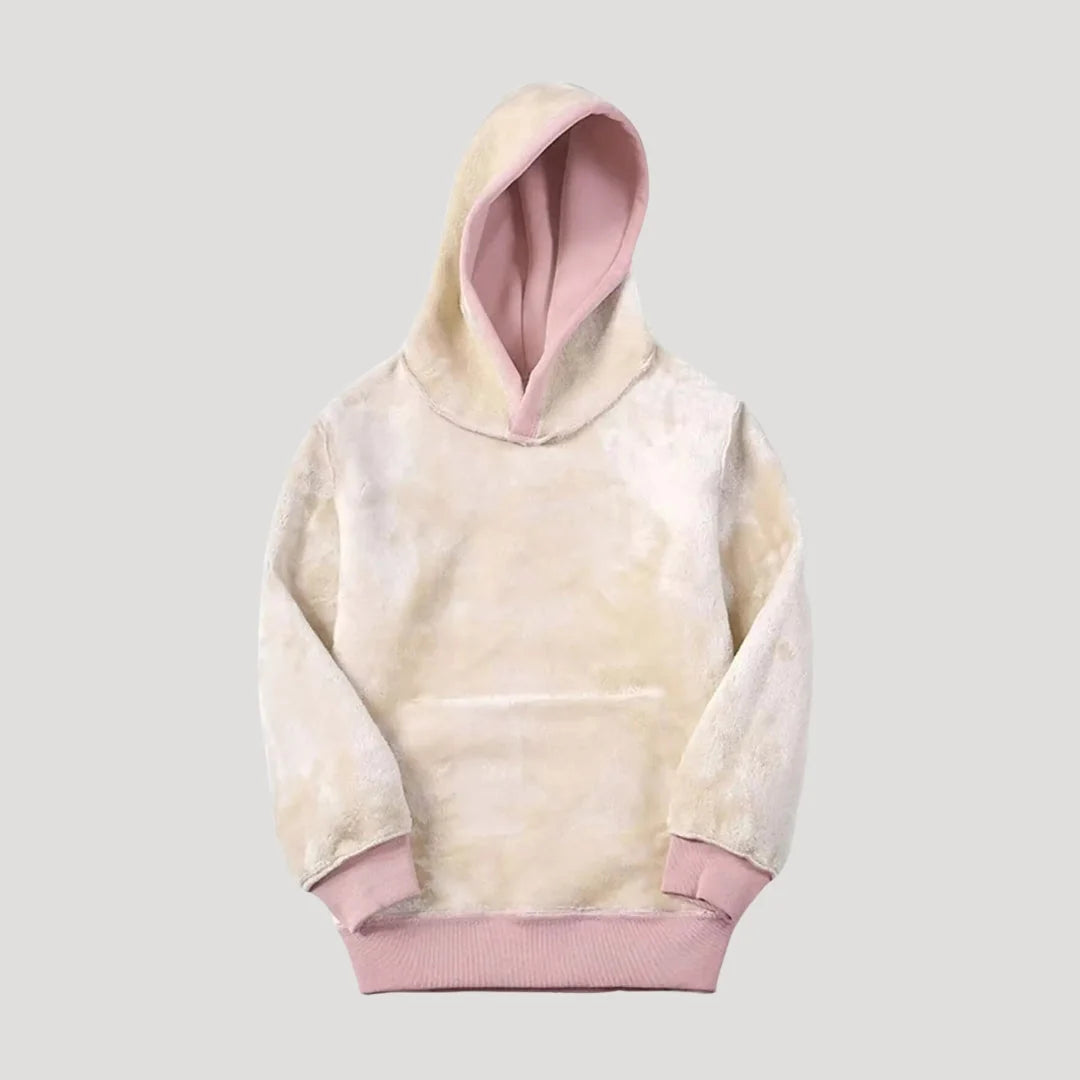 Hoodie Fleece-Lined Oversized Fit Kangaroo Pocket