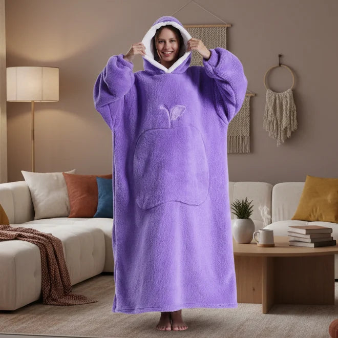 Hoodie Oversized Fleece Hood & Kangaroo Pocket