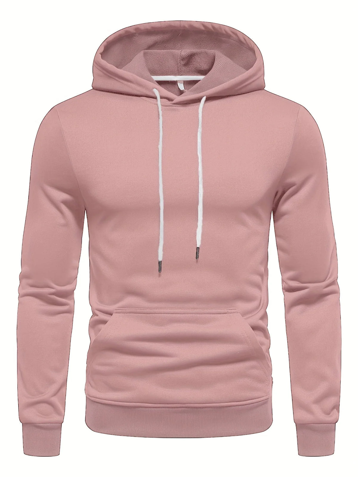 Hoodie Polyester Knit Adjustable Drawstring Hood Stretch Fit