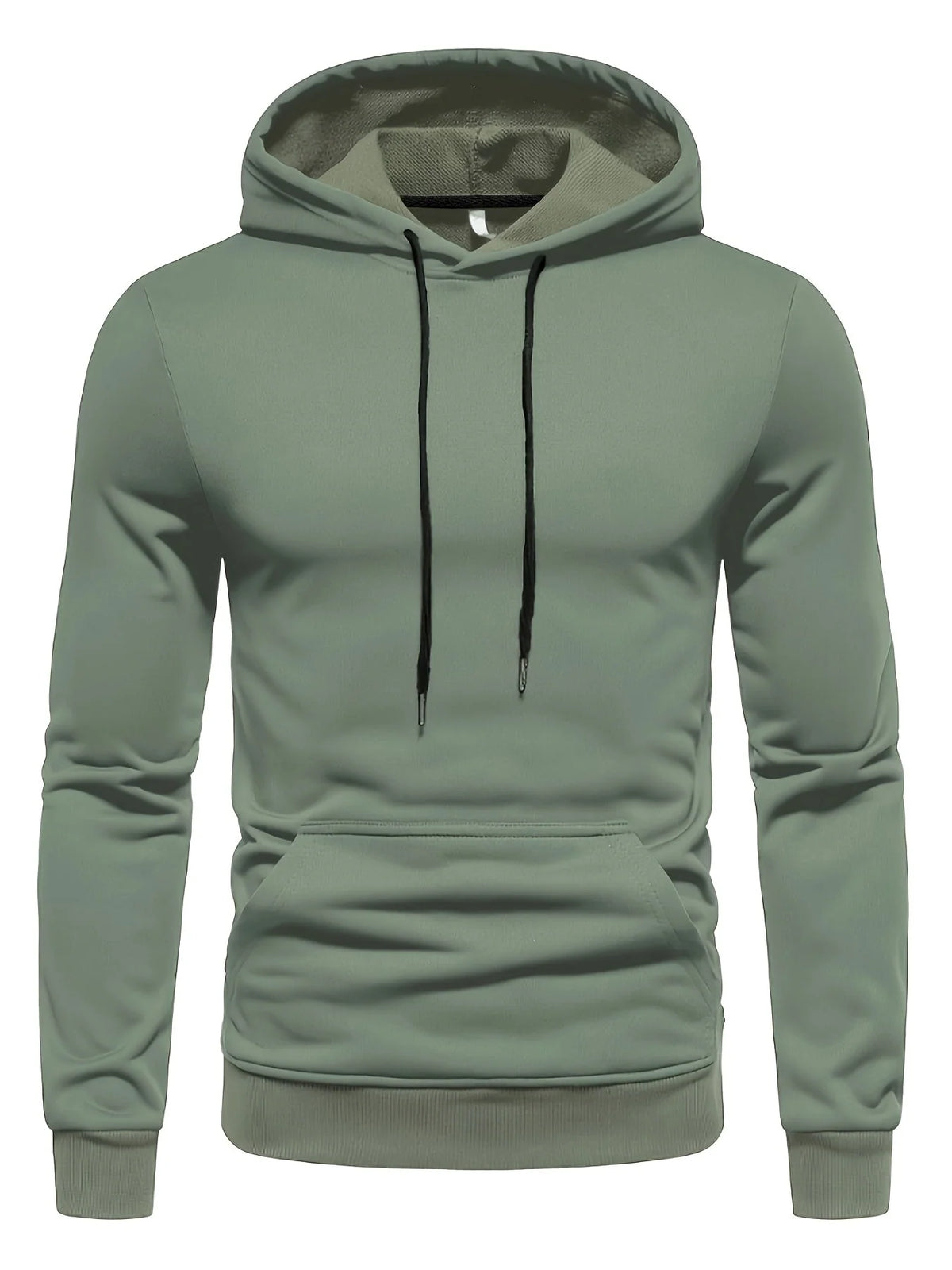 Hoodie Polyester Knit Adjustable Drawstring Hood Stretch Fit