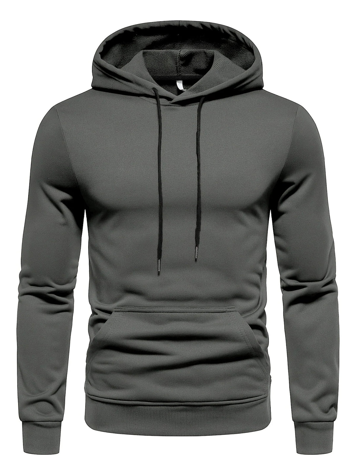 Hoodie Polyester Knit Adjustable Drawstring Hood Stretch Fit