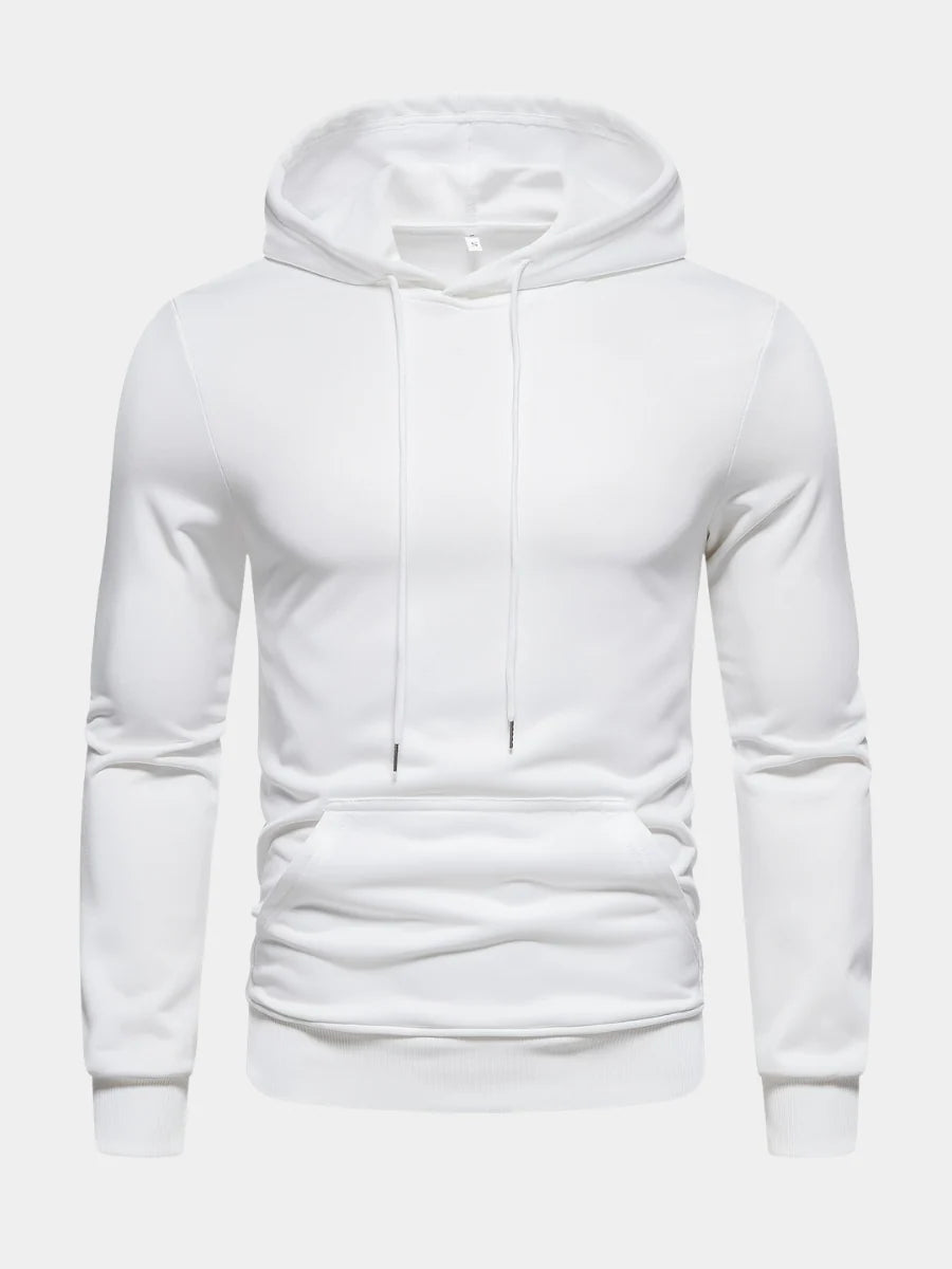 Hoodie Polyester Knit Adjustable Drawstring Hood Stretch Fit