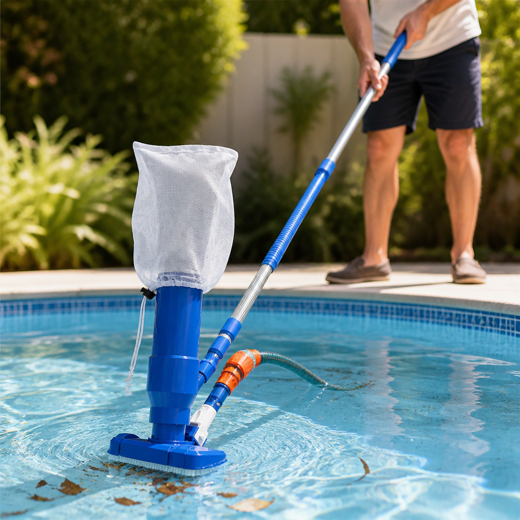 Hose-Powered Aluminum Telescoping Pool Vacuum