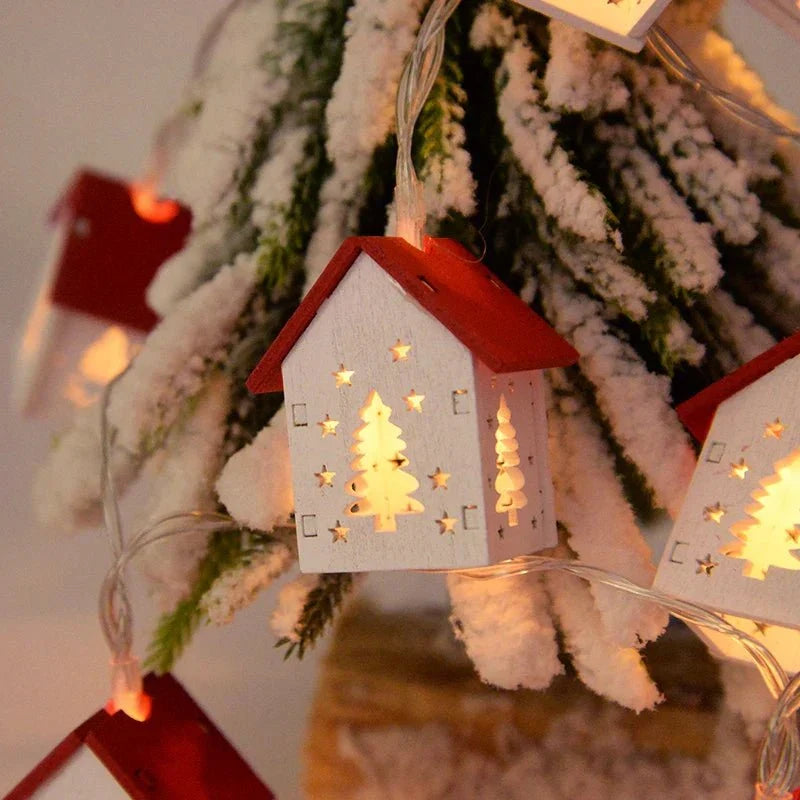 House Light Natural Wood Warm White LED Cordless