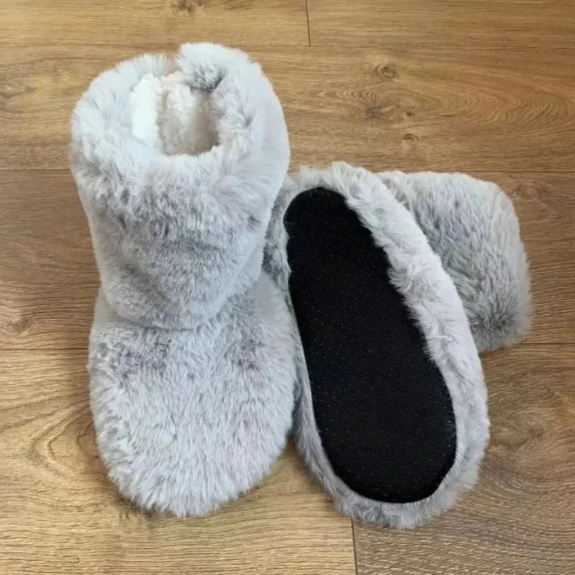 House Slippers Plush Lined Cushioned Sole