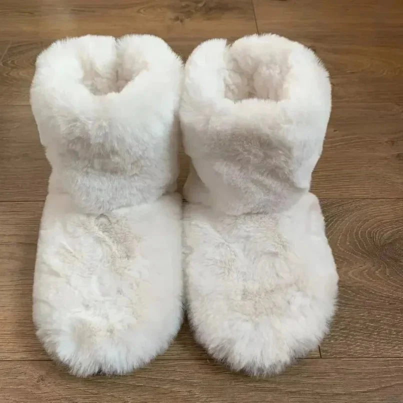 House Slippers Plush Lined Cushioned Sole