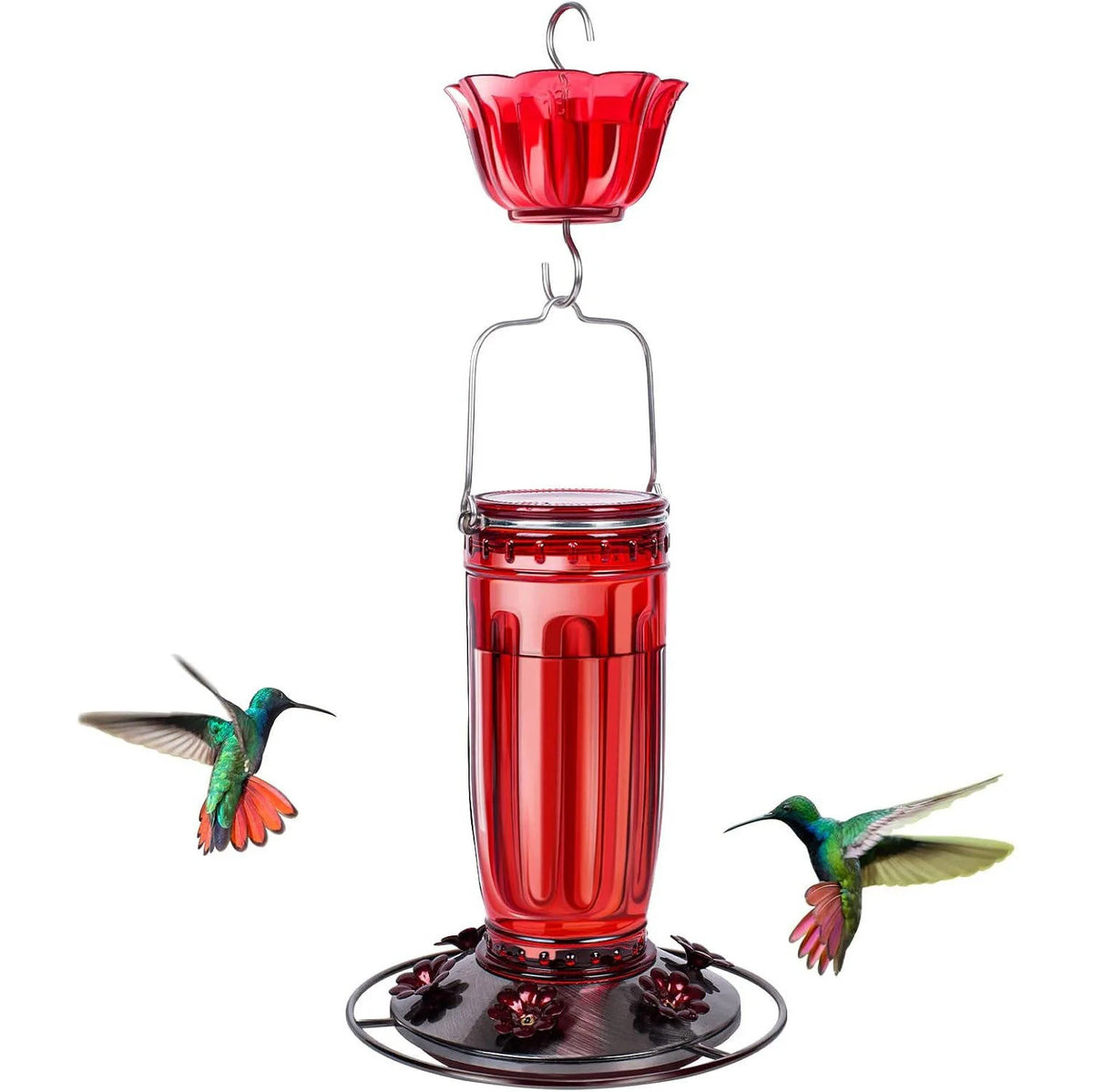 Hummingbird Feeder Six Flower Ports Ant Moat
