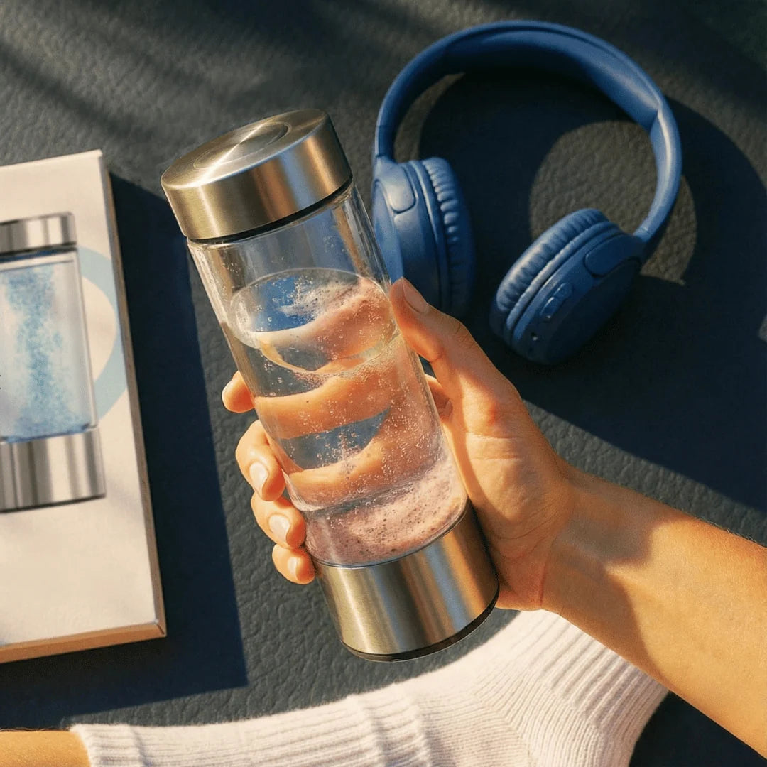 Hydrogen Water Bottle Electrolysis Rechargeable 500ml BPA-Free