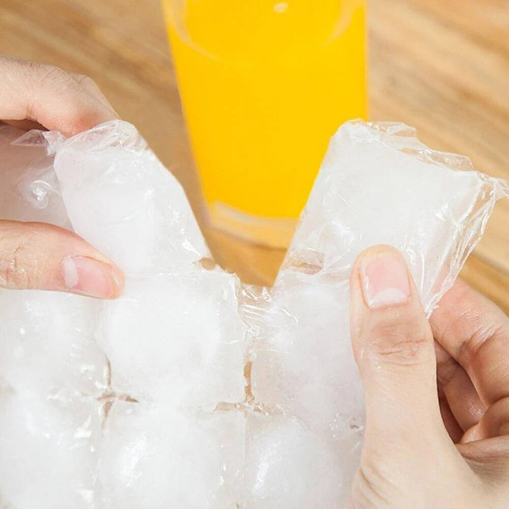 Ice Cube Bags Self-Sealing 24-Grid Food-Grade PE
