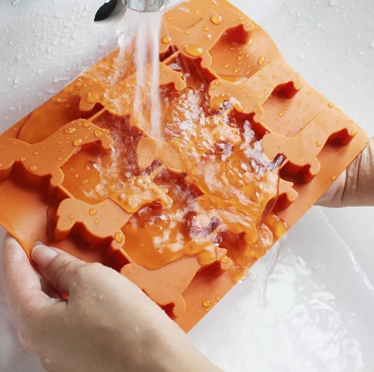 Ice Cube Mold Puppy Shape Food-Grade Silicone