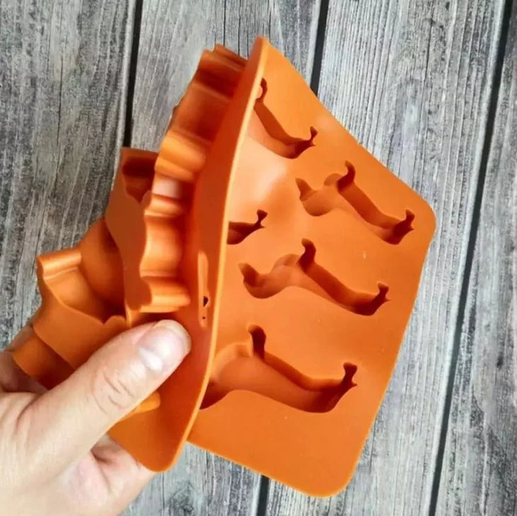 Ice Cube Mold Puppy Shape Food-Grade Silicone