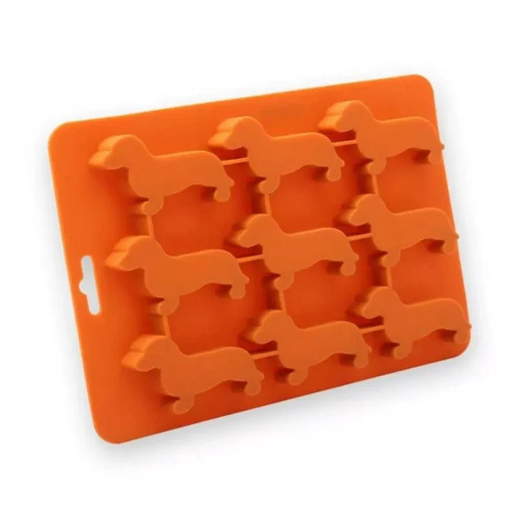 Ice Cube Mold Puppy Shape Food-Grade Silicone