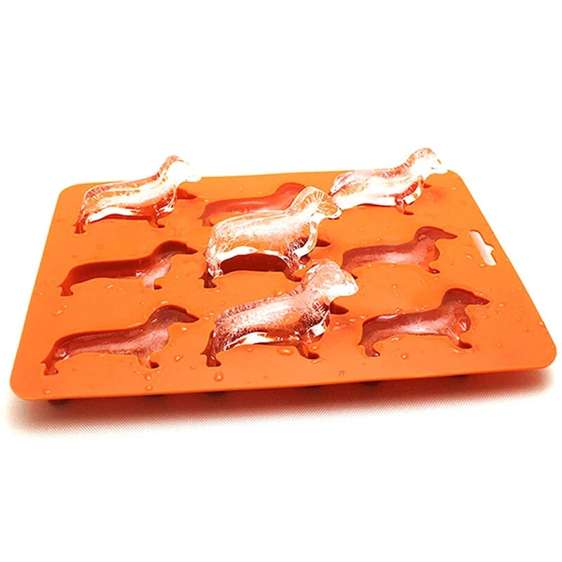 Ice Cube Mold Puppy Shape Food-Grade Silicone