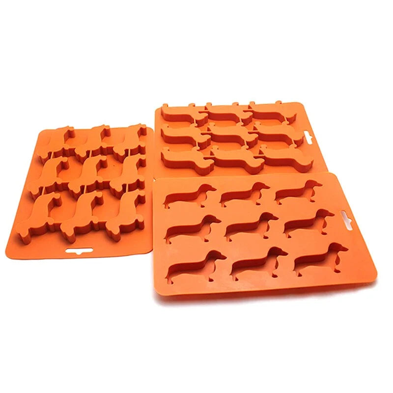 Ice Cube Mold Puppy Shape Food-Grade Silicone
