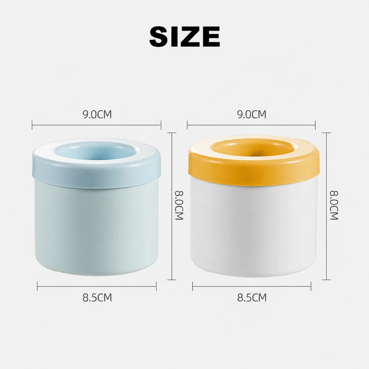 Ice Cube Tray Set Stackable Fitted Lids Flexible Base