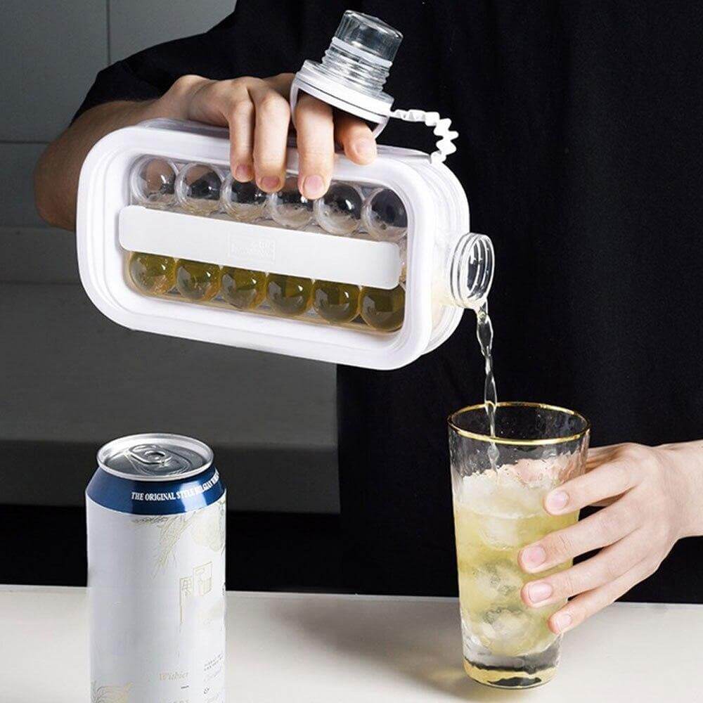 Ice Mold Pitcher Portable 17-Piece Ice Tray