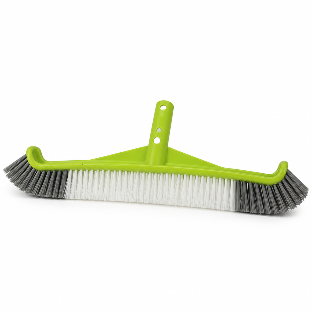 Impact-Resistant Curved-Edge Nylon-Bristle Pool Brush Head (17.5-Inch)
