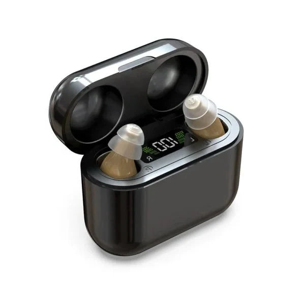 In-Ear Amplifier Adjustable Volume & USB Rechargeable Comfortable Fit