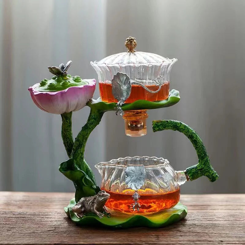 Incense Teapot Resin Glass Handcrafted Decor