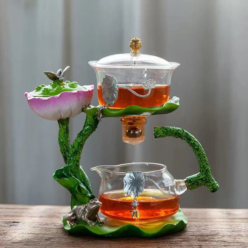 Incense Teapot Resin Glass Handcrafted Decor