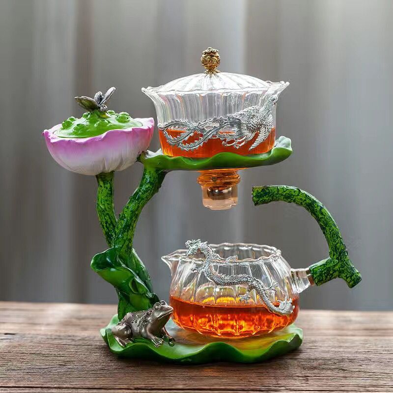 Incense Teapot Resin Glass Handcrafted Decor