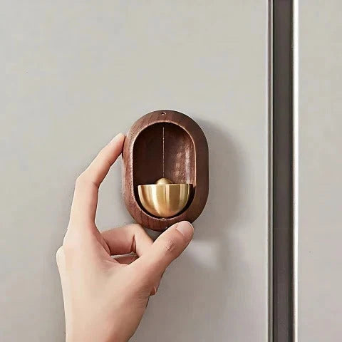 Indoor Door Chime Wooden Soft Tone Magnetic & Adhesive