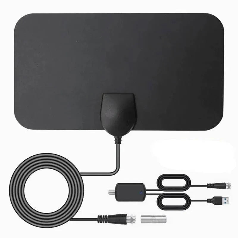 Indoor HDTV Antenna 300-Mile Range 37dB Signal Booster