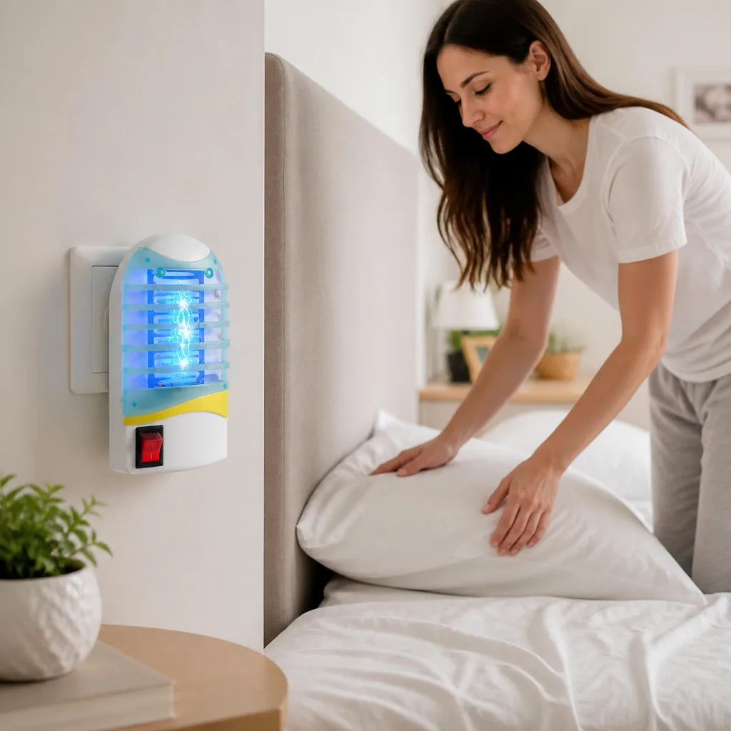 Indoor Mosquito Zapper UV Light & High-Voltage Grid Chemical-Free